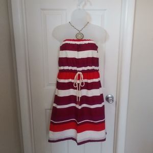 Strapless Summer Dress in Stripes
